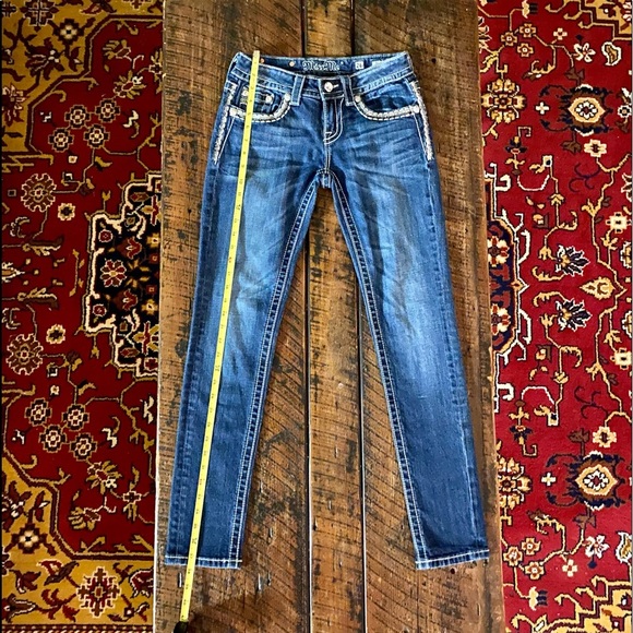Miss Me jeans size 26 Cuffed Skinny.  Item# JS5885CK - Picture 10 of 12
